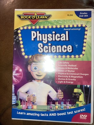Rock N Learn Physical Science DVD Grades 2 3 4 5 6 7 8 Atoms Motion Gravity NEW