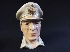 RARE Wynez Ward Vintage General Douglas MacArthur Head Vase Toby Mug