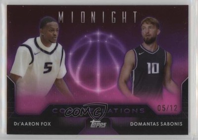 2023 Topps Midnight Constellations 5/12 De'Aaron Fox Domantas Sabonis #C-18 1fl4