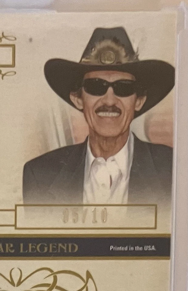 2008 Donruss Celebrity Cuts Richard Petty Autographed Material Relic Card 05/10 - Image 3 of 4