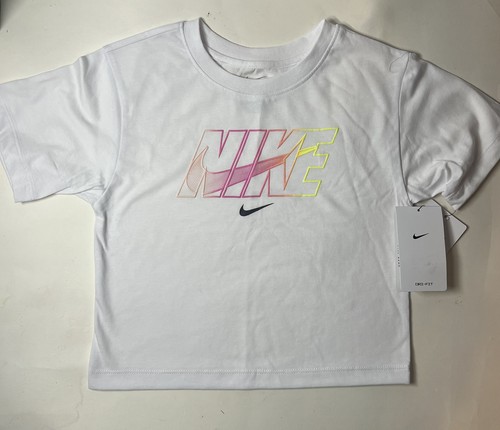 Youth Girls Nike 2 Piece Set Shirt Bike Shorts Size 6 Medium NWT - Picture 2 of 7