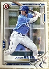 Carter Jensen #BD-106 - 2021 Bowman Draft  1st Bowman Paper Card. 