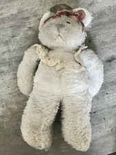 First  Main White 11" Teddy Bear with Bow  Lace Collar - CHIFFON 1254 - Soft