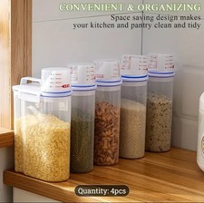Clear Plastic Food Storage Containers with Airtight Lids