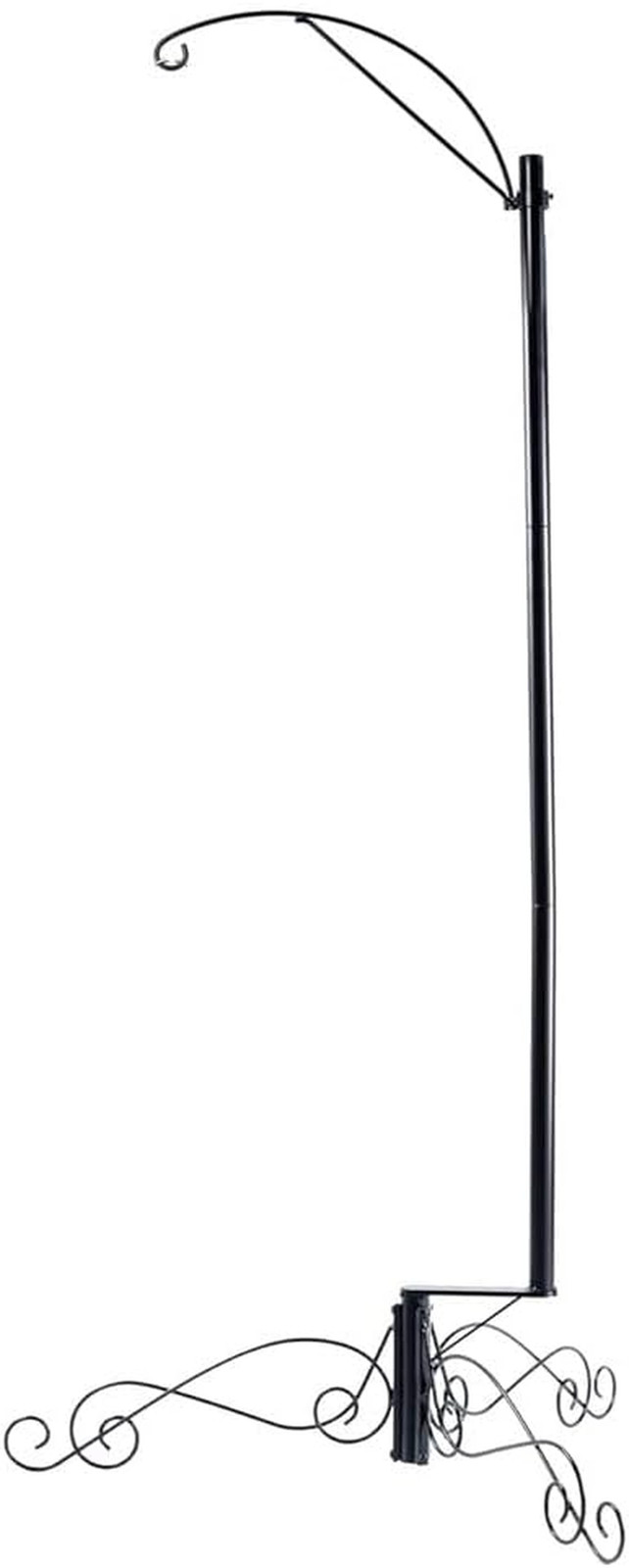 61 Inch Bird Cage Stand Shepherd Hook Hanging for Hummingbird Feeder Solar Light