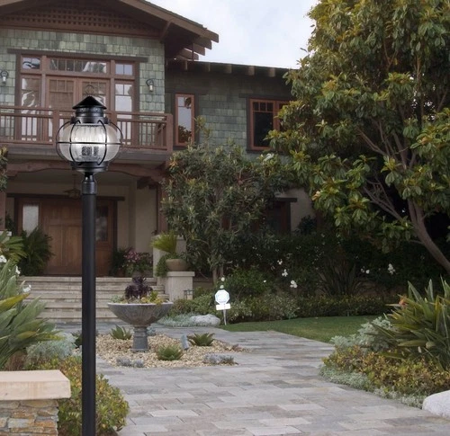 Maxim Portsmouth 22" High Seeded Glass Outdoor Lantern Post Light - Picture 3 of 3