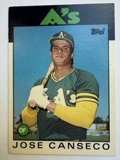 Jose Canseco Rookie Card! Topps 1986 Traded Set #20T RC!