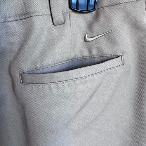 Nike Golf Shorts Mens 34 Khaki Tan Pleated Fit Dry Performance Athletic Active - 第 3/9 張圖片