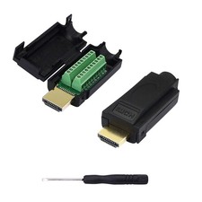 SinLoon 2 Pack HDMI Solderless Adapter Gold Plated Extension Black2