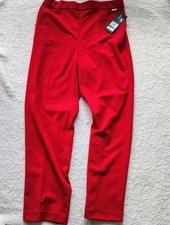 Nine West The Rise Slim Trousers in Rich Ruby, size Large. NWT! $89 Tags!