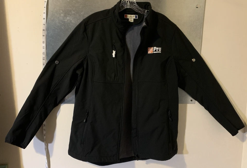 NUEVO XL Camarilla Bordada Home Depot Cremallera Completa 7 Bolsillos Carcasa Suave Forrada de Vellón Foto 3 de 4