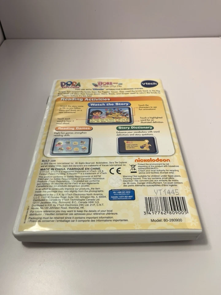 V.Reader Vtech Interactive E-Reading Dora The Explorer And The Three Little Pigs - Image 2 of 3
