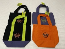 FULL SET OF 4! Trader Joe’s Trick Or Treat Canvas Tote Bags Mini Halloween