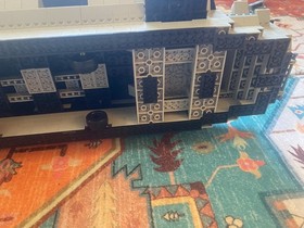 Rare COMPLETE MEGA BLOKS PRO BUILDER 9795 USS NIMITZ Lego Aircraft Carrier 