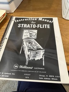 Strato Flite Pinball Manual