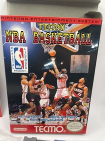 Tecmo NBA Basketball (Nintendo NES, 1992)  Original Box w Manual