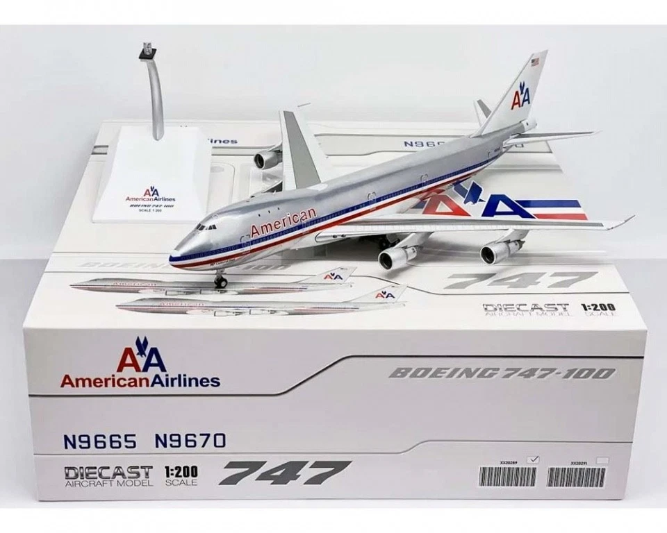 Avion Miniature Korean Air B747-400 (HL7461) JC Wings 1:200 - Édition Dernier Vol, Neuve