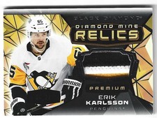 ERIK KARLSSON  2025-26 BLACK DIAMOND PREMIUM DIAMOND MINE RELICS PATCH 01/25