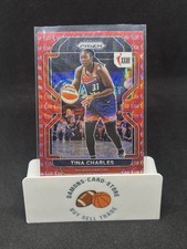 Tina Charles 2022 Panini WNBA Prizm 25 Anniversary Red Wave SP