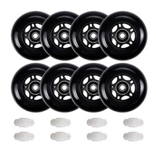 FLYDAZZLE Inline Skate Wheels: 72mm 76mm 80mm Roller Hockey Blade Replacement Wh