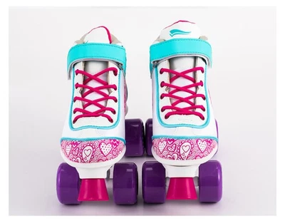 CRIVIT(OWIM GMBH & CO. KG) Crivit Kinder Rollschuhe rosa/weiß Gr. 31/32 mit Softboot Rollen in 90A