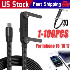 2in1 Invisible Holder Charger Cable 240W Fast Charging Cord with Phone Stand lot