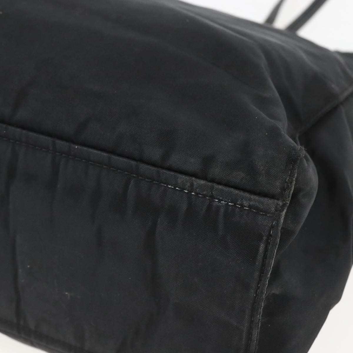 PRADA Tote Bag Nylon Black Silver Auth 157633 thumbnail 15