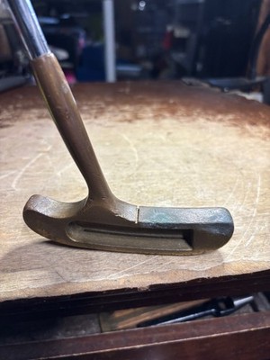 Ray Cook Cats Eye Brass Putter 35'' Golf Club Vtg Rare Catseye RH