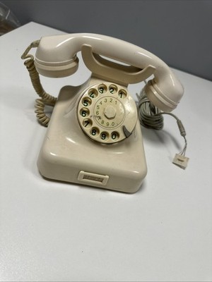 Vintage German Post W48 Rotary Telephone   Cream/Ivory   #A