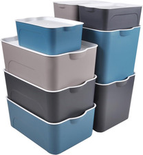 CASSETTA IN PLASTICA PORTAOGGETTI GRIGIO SCURO A 2 SCOMPARTI C/FERMABOTTIGLIE SAGOMATO CON MANICO - Macchine Pulizia Industriale E Professionale - Foto 6