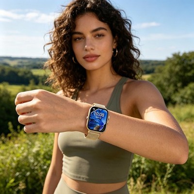 Bluetooth Smart Watch Waterproof Heart Rate Monitor for iPhone Android //%#
