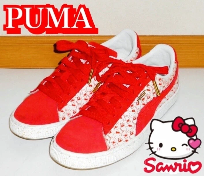 6.5 Womens PUMA Hello kitty collaboration Kawaii RED shoes