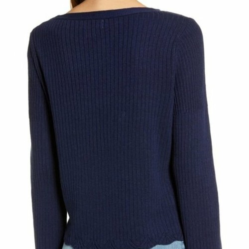 ๐ RACHEL PARCELL ๐ XS ๐ Bell Sleeve Sweater NAVY PEACOAT NEW Auth ๐#A242 - Picture 3 of 6