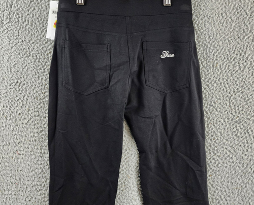 GUESS Skinny Fit Pull-On Pants Big Girls 14 Black Faux Pockets Elastic Waist - Picture 15 of 16