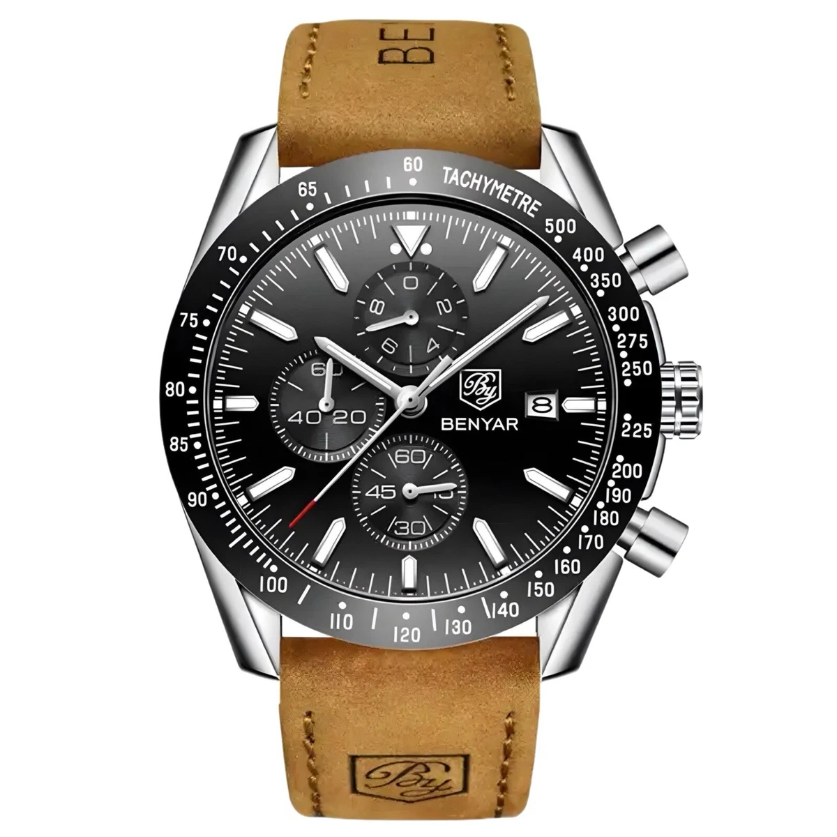 BENYAR Orologio BENYAR 2025 da uomo, 42mm, cronografo sportivo