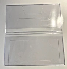 Clear Vinyl Checkbook Covers with Duplicate Flap for Checks