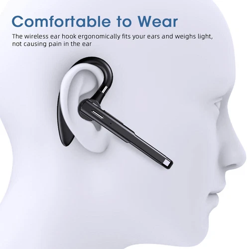 Wireless Bluetooth Kopfhörer Stereo Kabellos Headset Ohrhörer Mikrofon für Handy - Bild 4 von 15