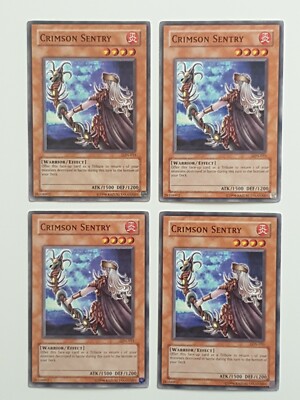 4x Yu-Gi-Oh!  Crimson Sentry , LON-033