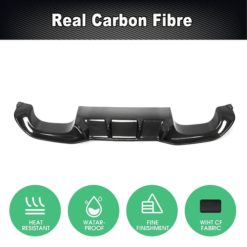 Diffusore posteriore in carbonio diffusore paraurti attacco posteriore per BMW F87 M2 Coupè 2016-20 - Foto 4 di 9