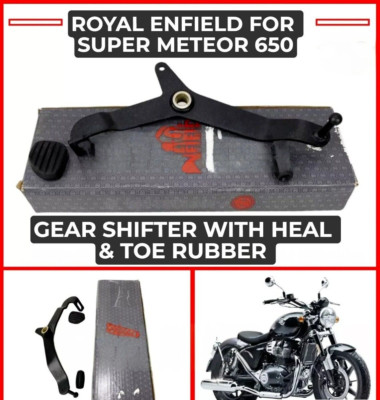 Original Royal Enfield ''SCHALTHEBEL MIT FERSEN- & ZEHENGUMMI für SUPER METEOR...