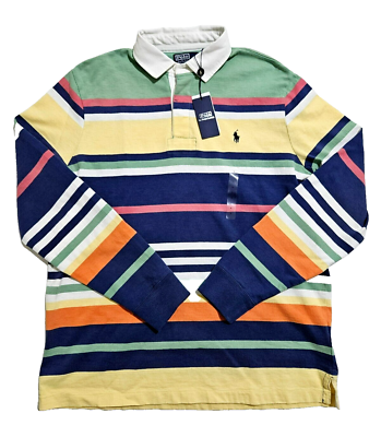 Polo Ralph Lauren Men's Pony Bedford Striped Classic Fit Rugby