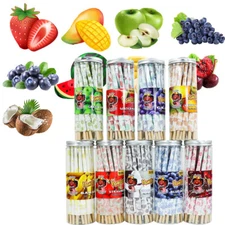 HONEYPUFF King Size Classic Pre Rolled Cones Rolling Paper Fruit Flavor 72 Cones