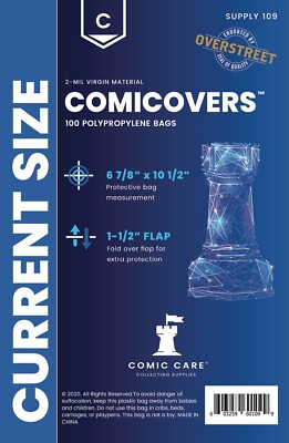 COMICARE CURRENT 2-MIL BAGS (PACK OF 100)