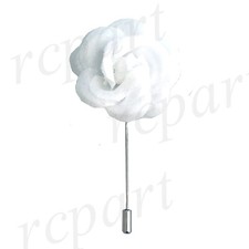 New formal Men's Suit chest brooch White flower lapel pin wedding fashion prom