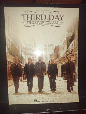 THIRD DAY Songbook Wherever You Are Piano Guitar Vocal Christian Good Condition 