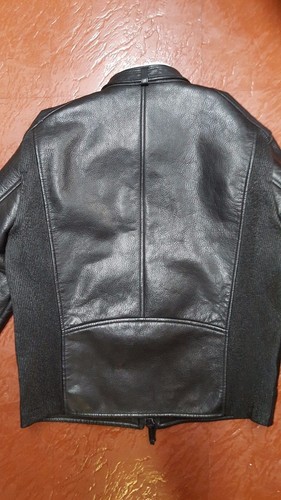 NWB $5980 DSQUARED2 LEATHER + SHEARLING LINED BIKER JACKET 42 MADE IN ITALY - Picture 4 of 9