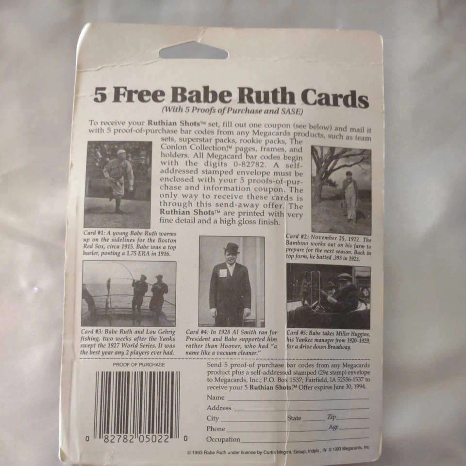 55 tarjetas de béisbol coleccionables originales agotadas - 1993 - nuevas en paquete Foto 2 de 4