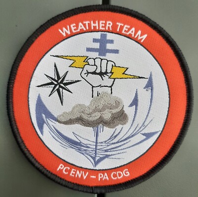 Patch Aéronavale Sce METEO Porte Avions Charles de Gaulle ORIGINAL MARINE PA CDG