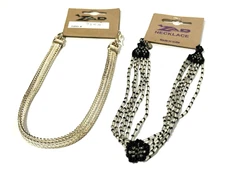 2 New ZAD 14" Long Classic Chic Chokers