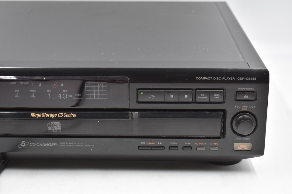 Sony Cdp Ce535 5 Disc Carousel Cd Changer Player